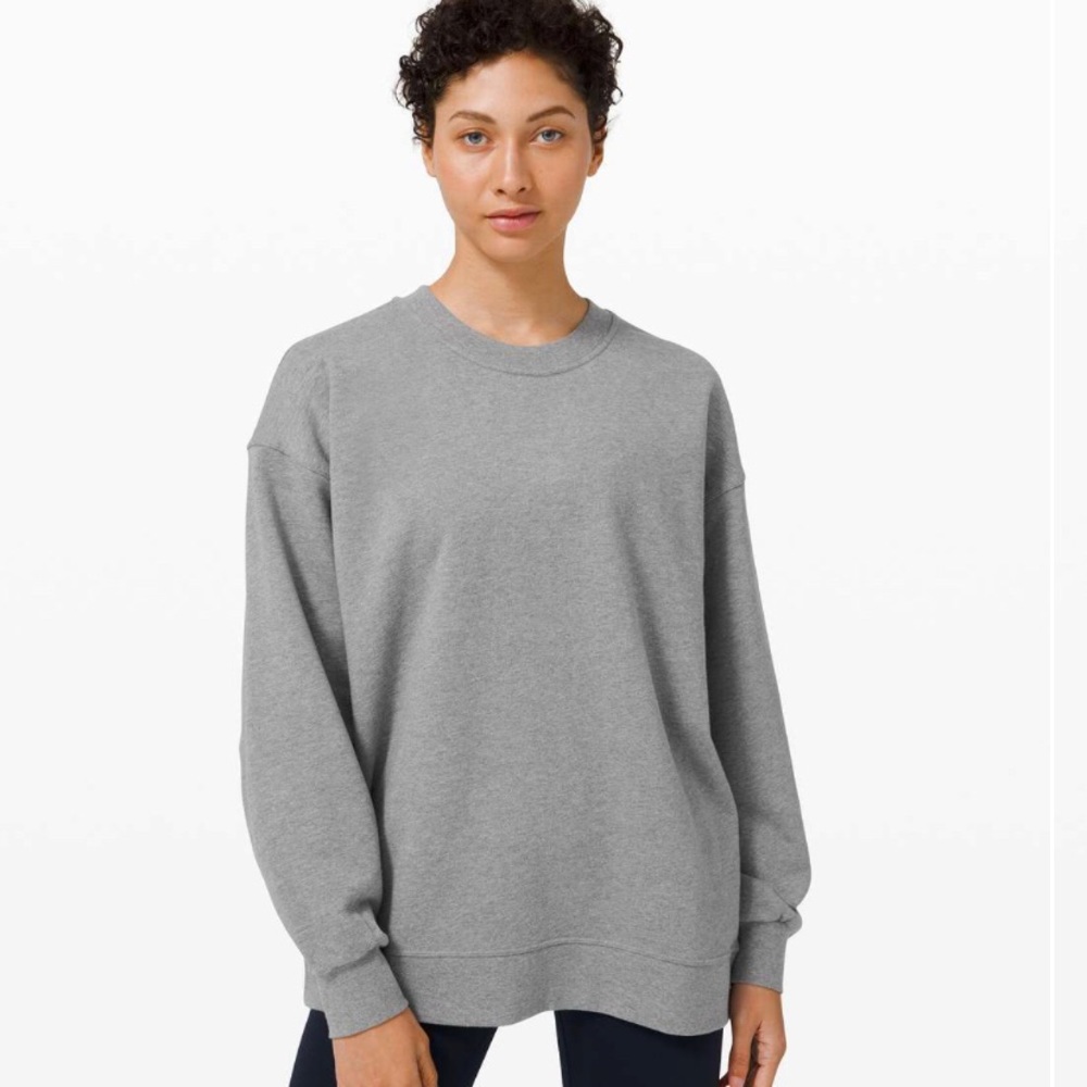 lululemon athletica Gray Crewneck Sweatshirt